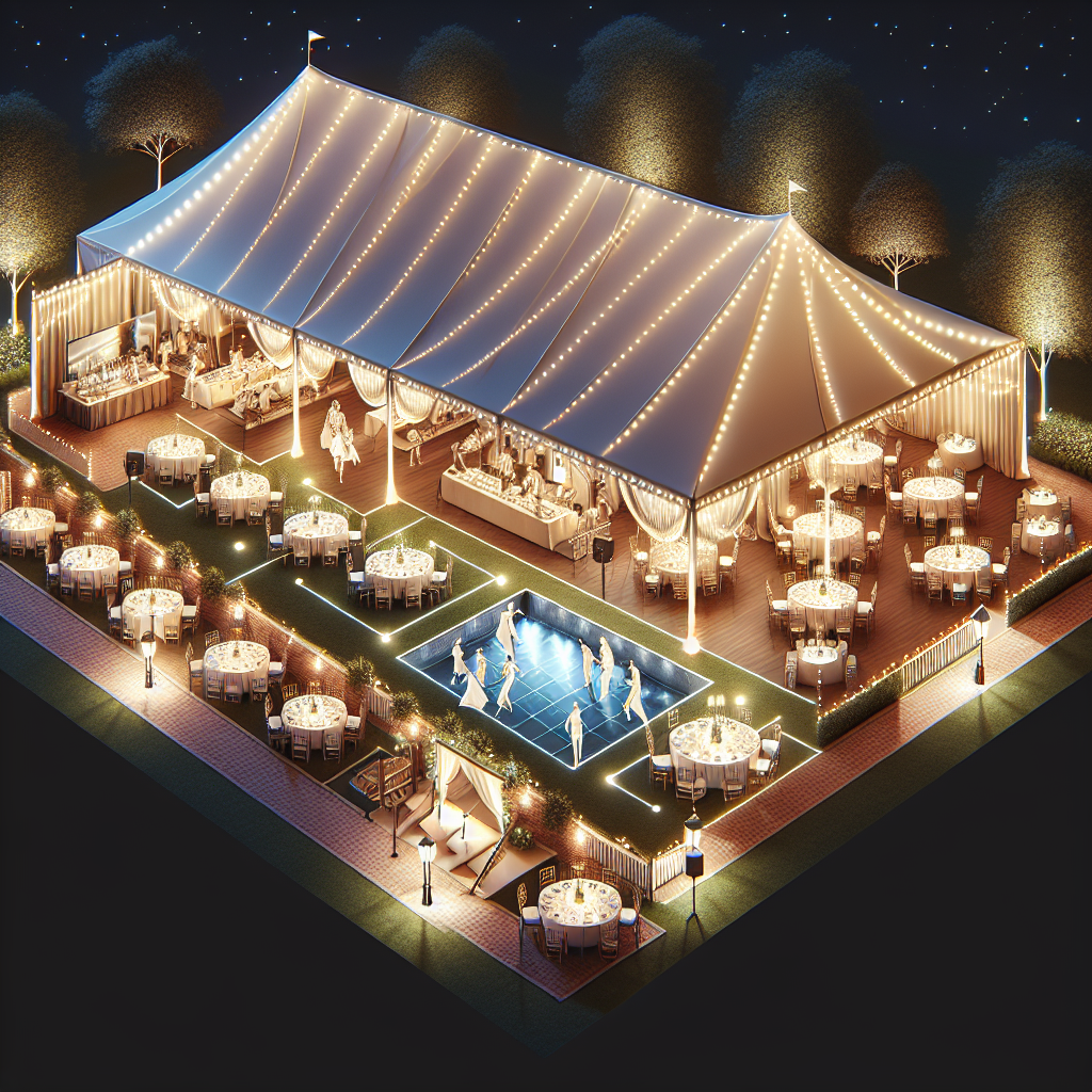 tent layouts weddings parties