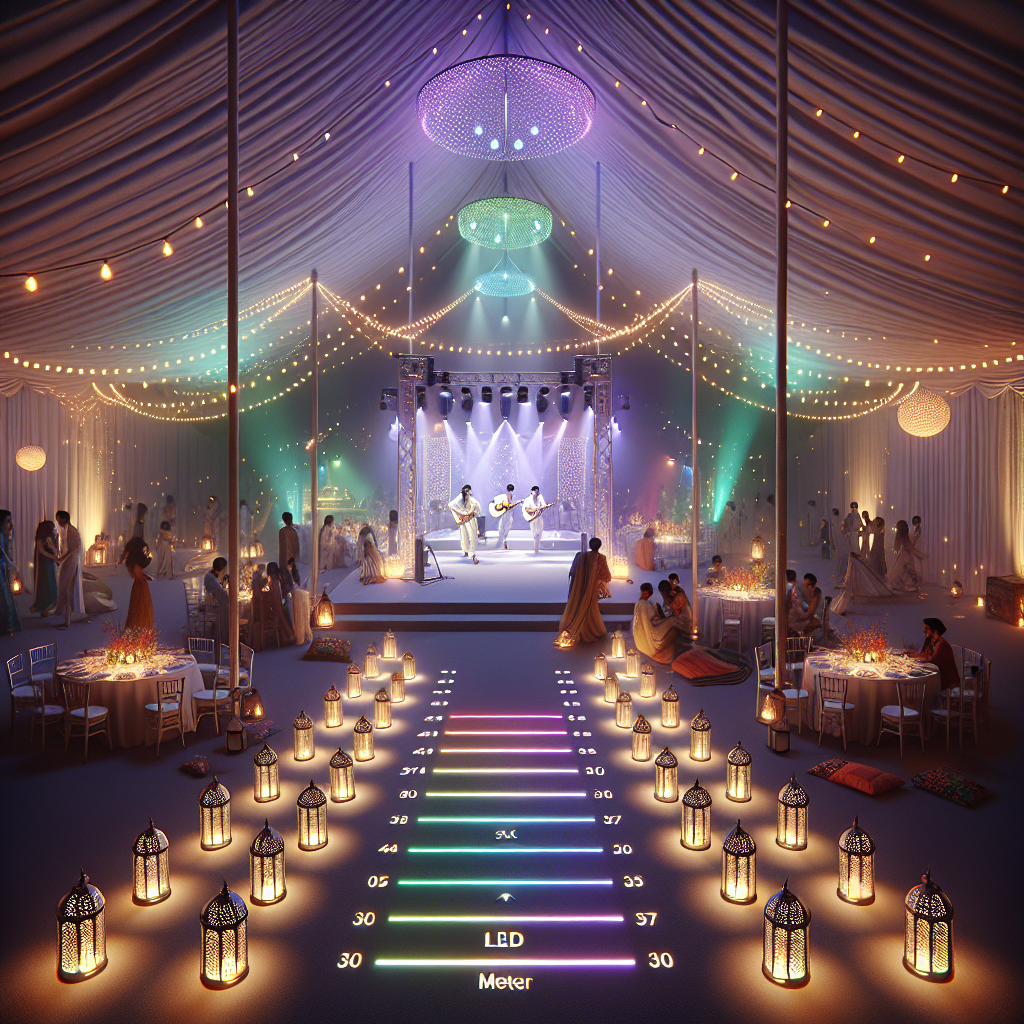 tent party lighting guide