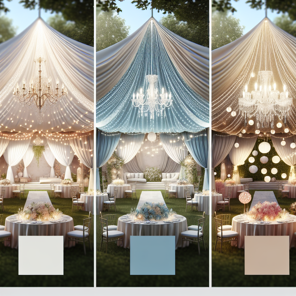 tent liners backyard event decor