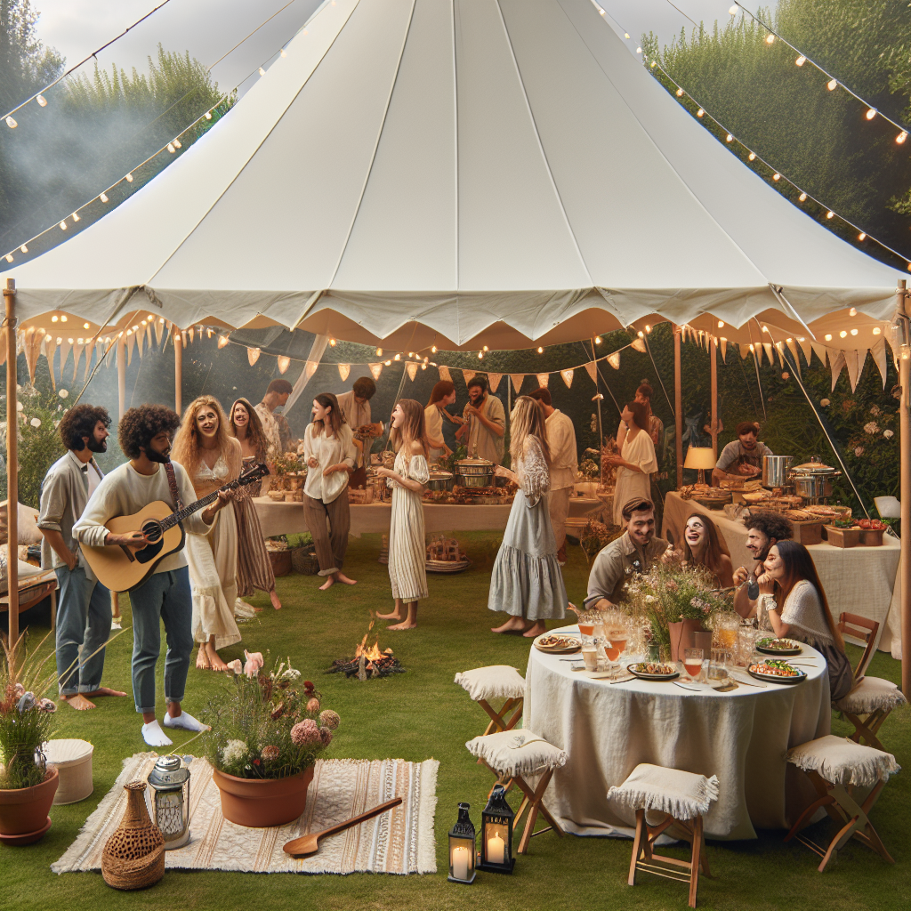 backyard tent party ideas